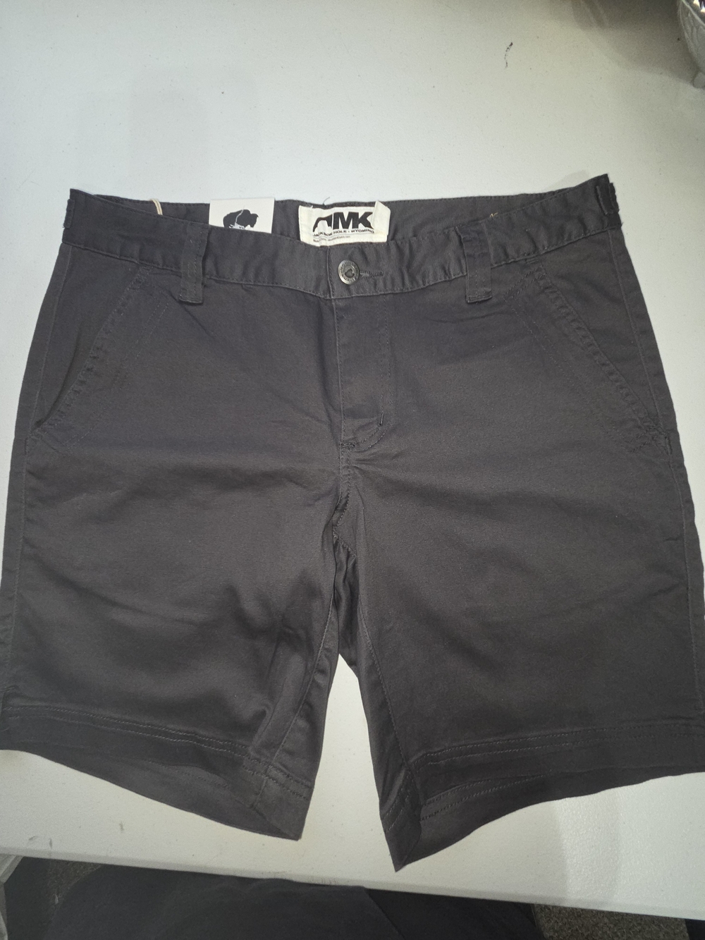 MK Jackson Hole Wyoming  Women's Charcoal Chino Shorts, Size 8, NWT
